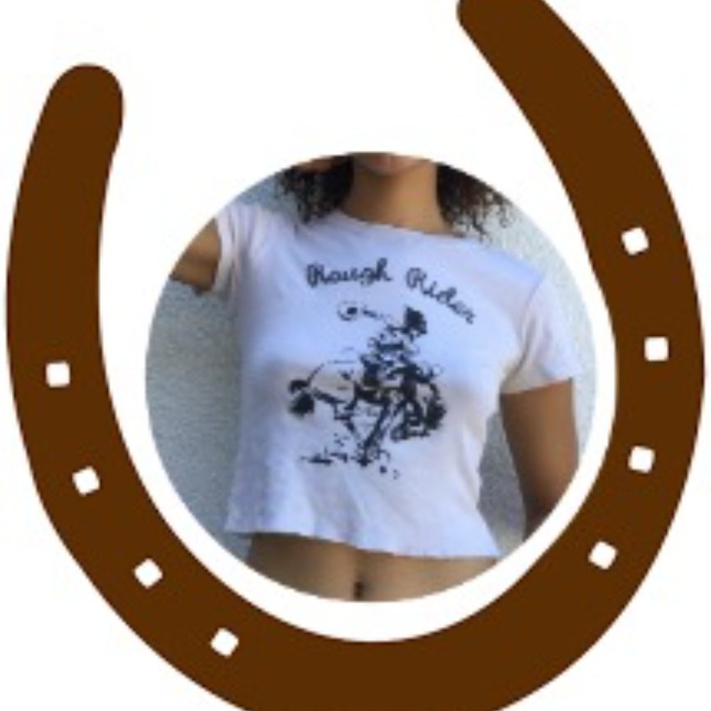 NEW Brandy Melville tan cowboy Rough Riders top